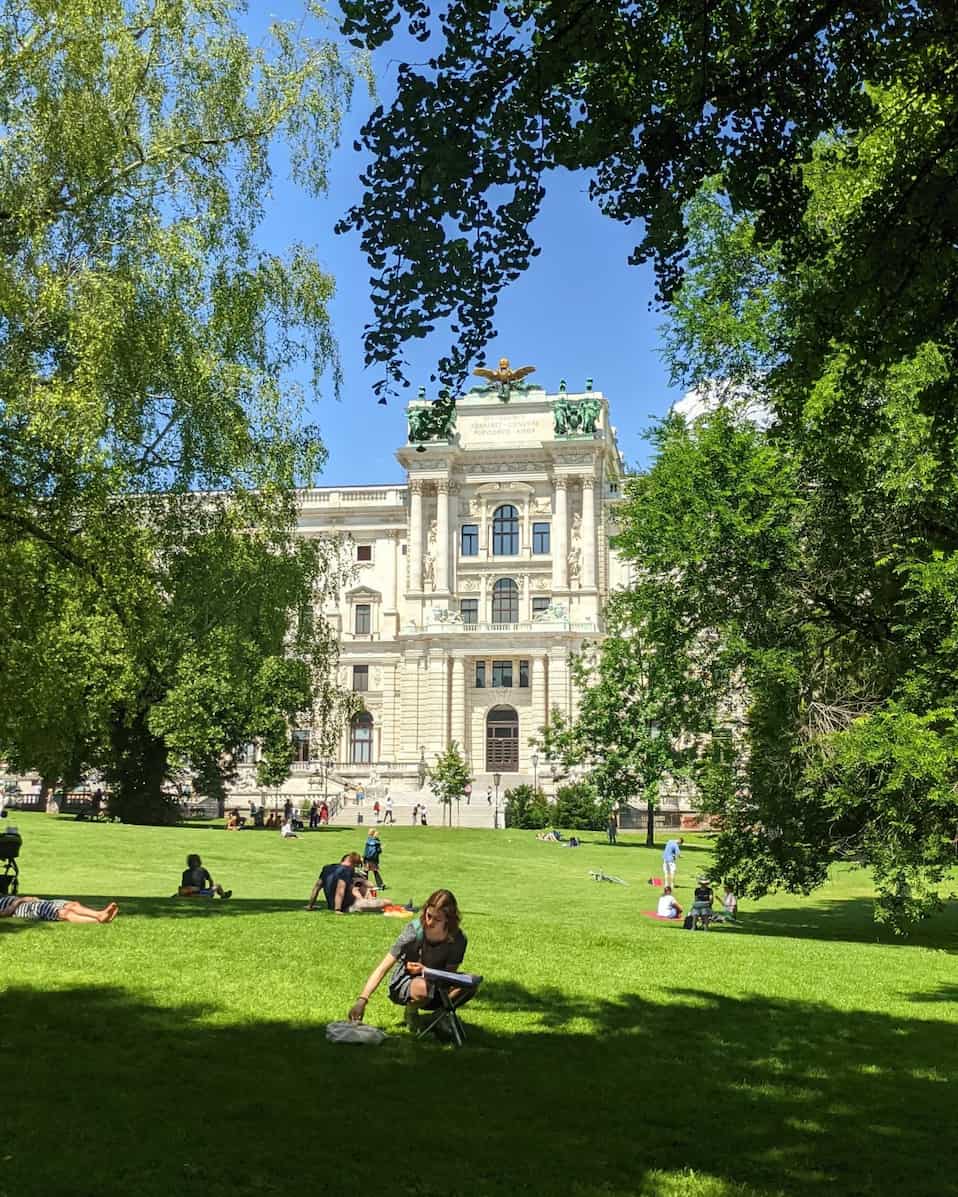 Burgarten palace park Vienna Austria Burgarten palace park Vienna Austria