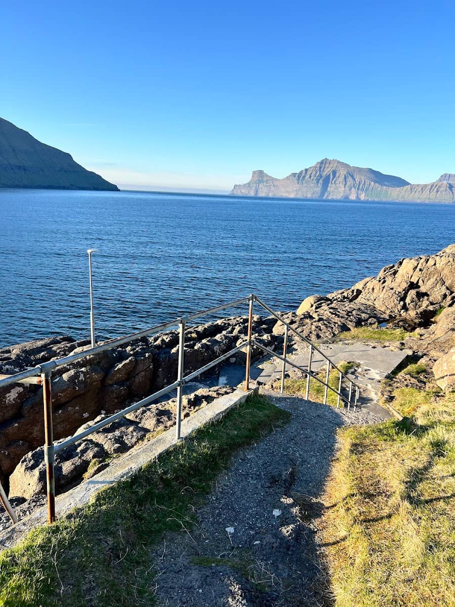 Gorge Elduvík, Faroe Islands Gorge Elduvík, Faroe Islands