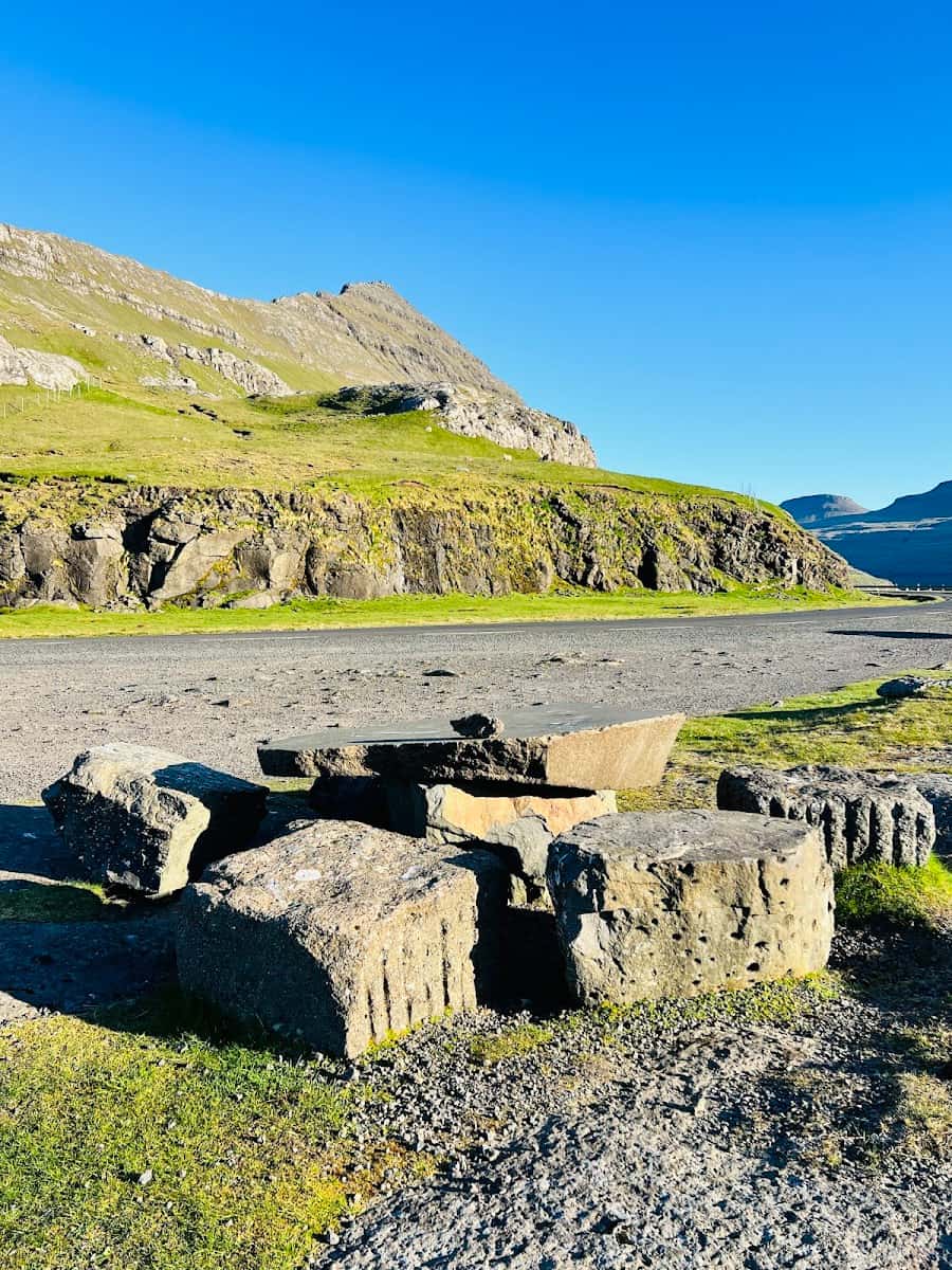 Gorge Elduvík, Faroe Islands Gorge Elduvík, Faroe Islands