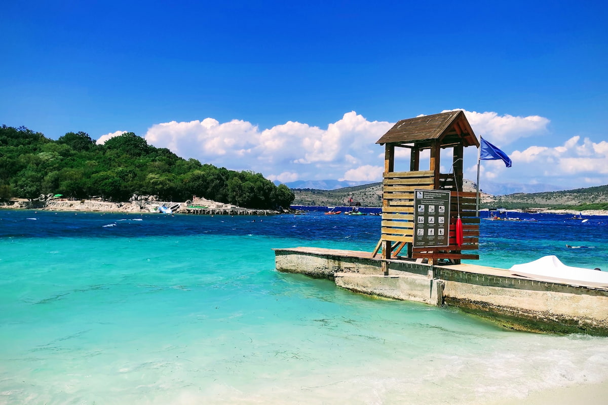 Spiaggia di Bora Bora, Albania Spiaggia di Bora Bora, Albania